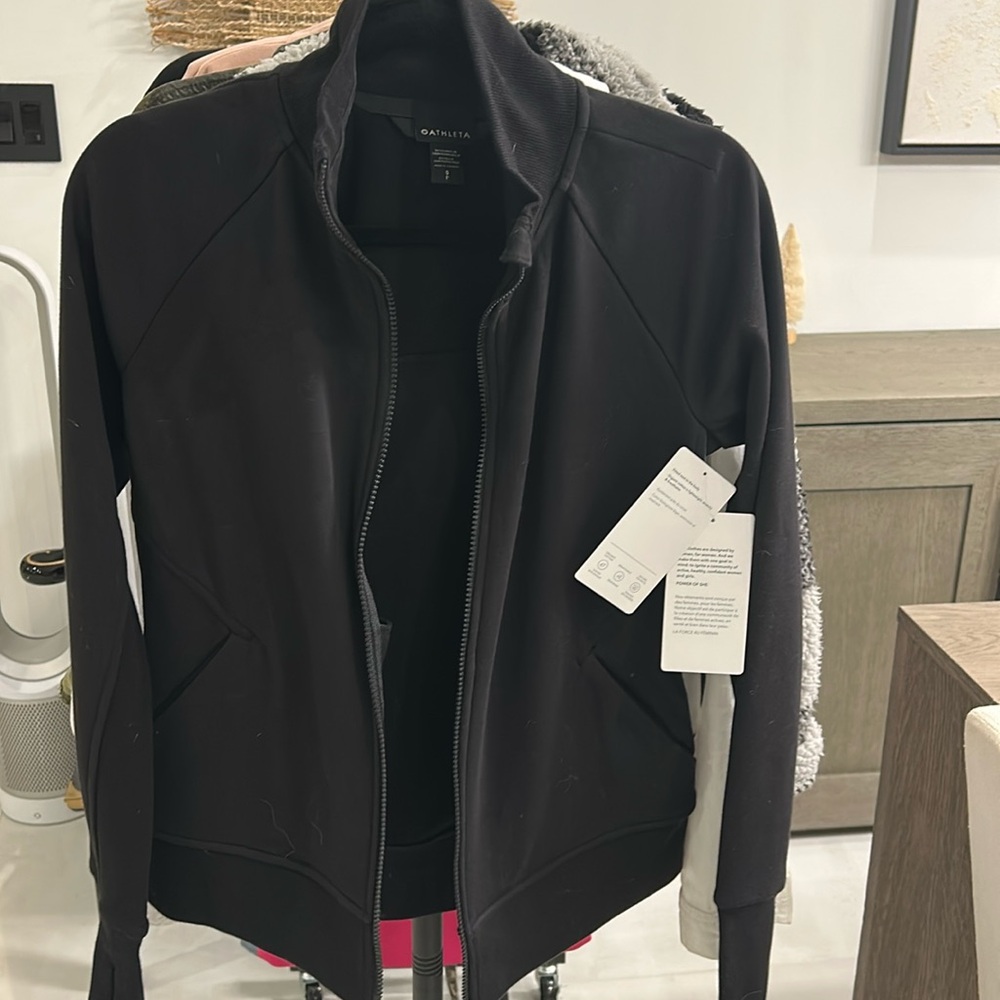 Athleta zip up sweat jacket